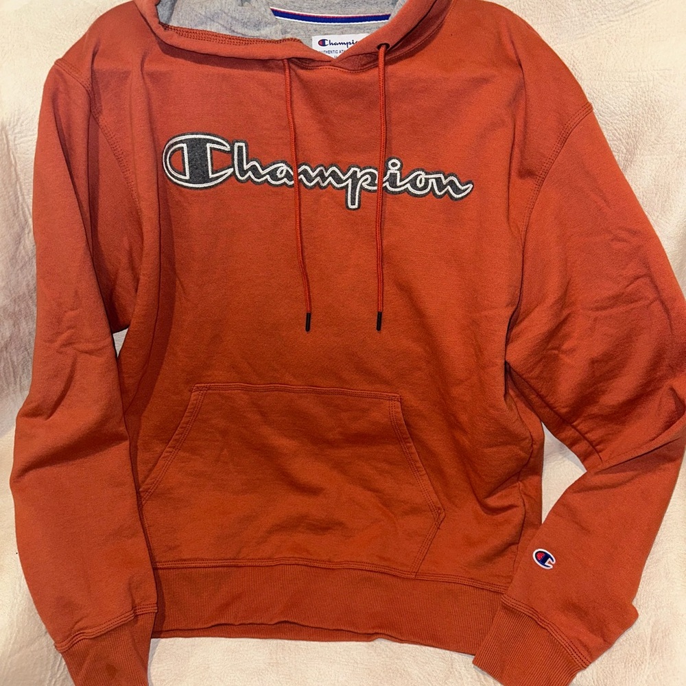 Champion Men's Orange Hoodie